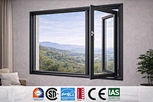 black casement window